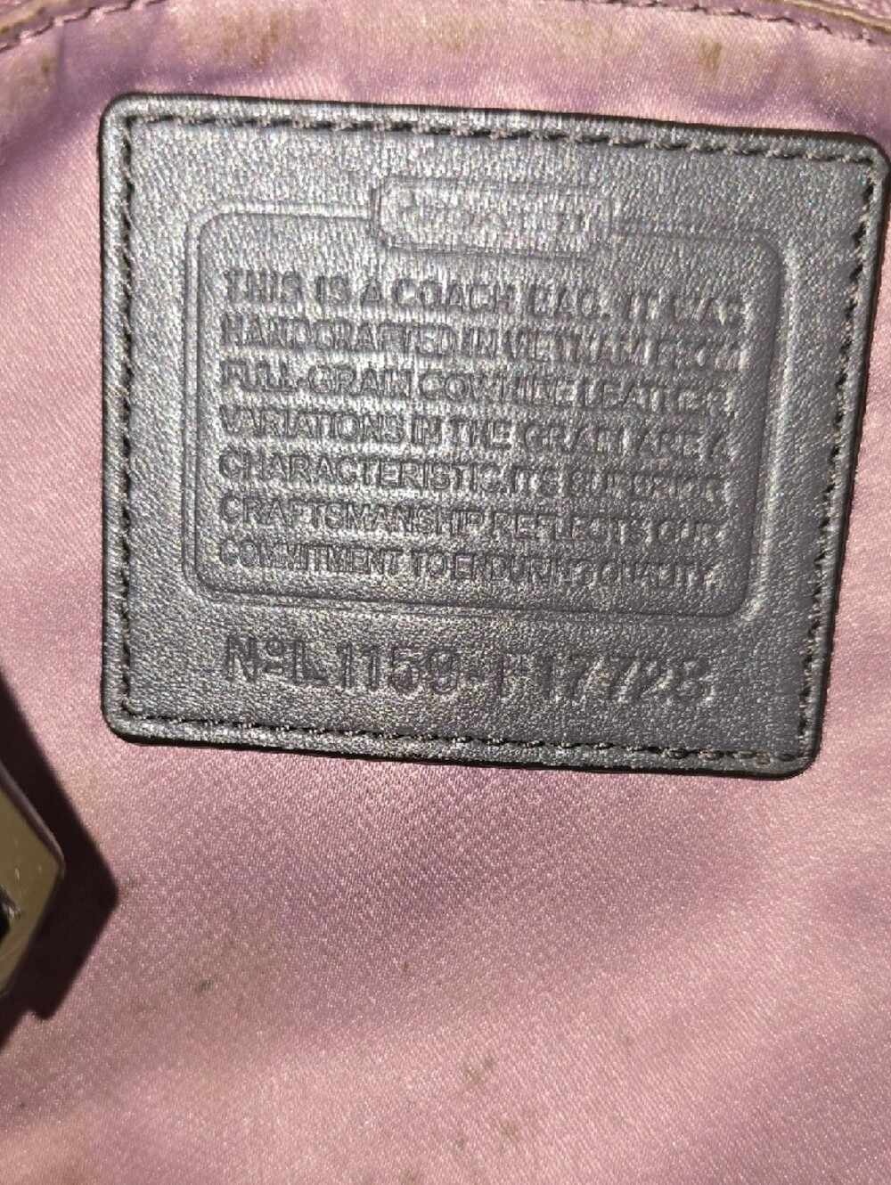 Coach Olive Green Patent Leather Shoulder Vintage East/West Tote - Picture 8 of 13